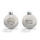 Personalised glass baubles - Silver (2 pieces)