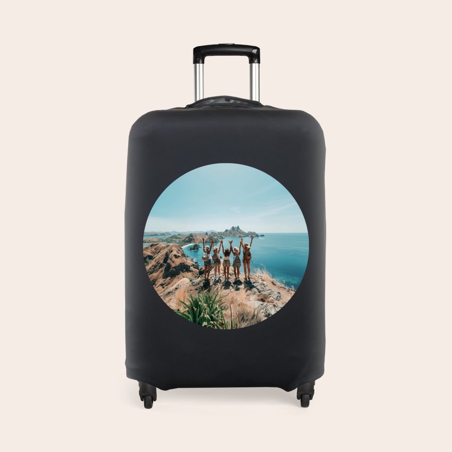 Personalised suitcase cover Personalised suitcase cover