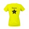 Damska koszulka sportowa - żółta - S
