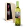 Vin Gavesæt med personlig etikette og trækasse - Oude Kaap (rød/hvid/rosé)