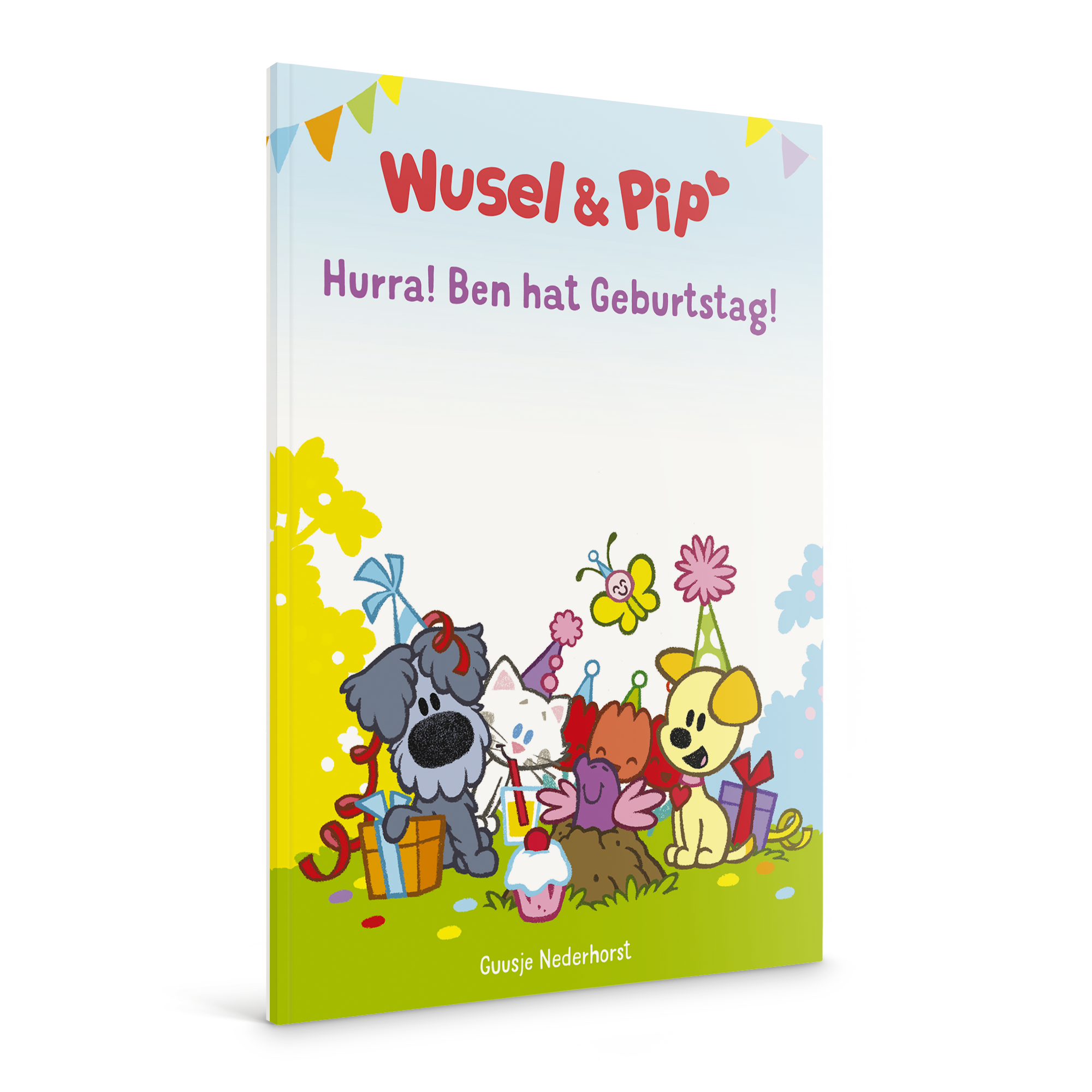 Personalisiertes Kinderbuch - Wusel & Pip - Geburtsdag - XL Softcover mit Wusel & Pip Motiven und personalisiertem Namen