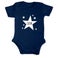 Personalised baby romper - Short sleeves - Navy - 50/56