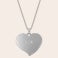 Collana con cuore inciso grande Collana con cuore inciso grande