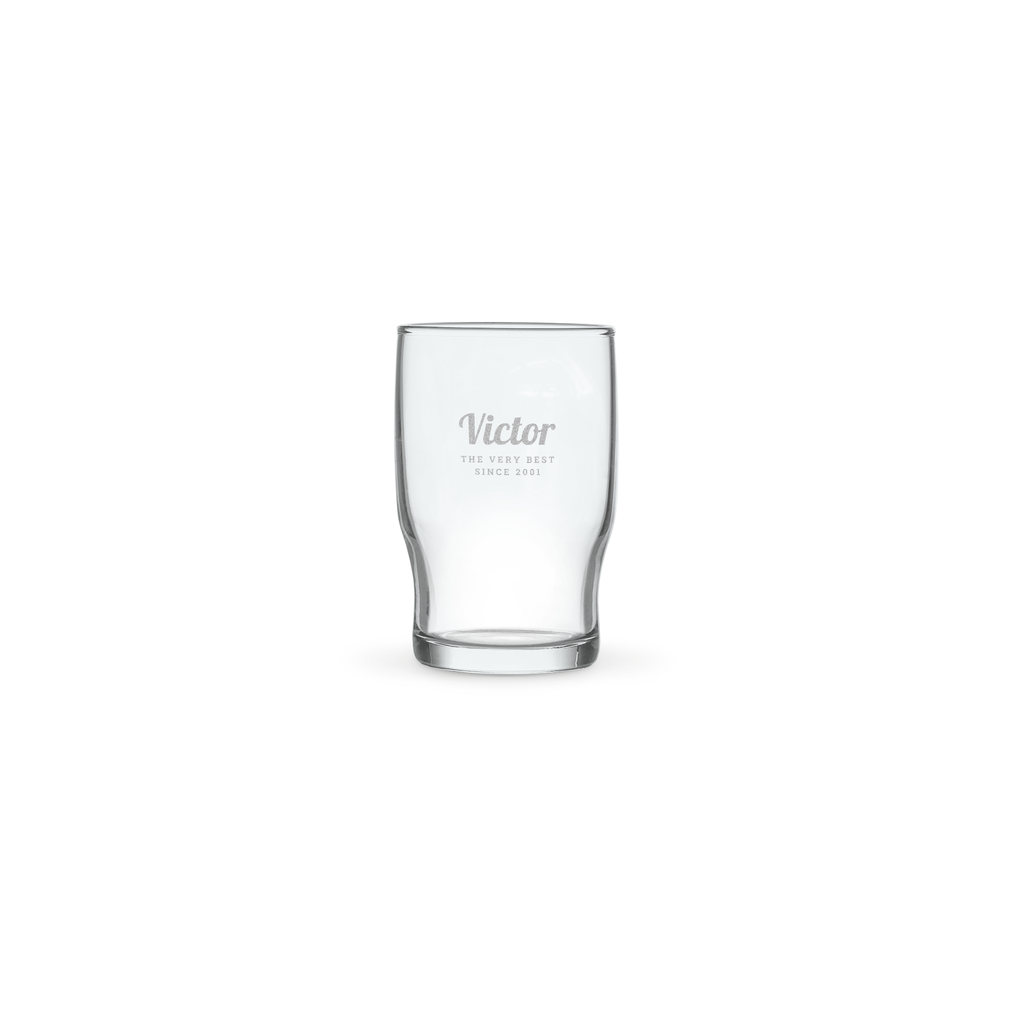 Gobelet personnalisé avec prénom Victor gravé et le texte The very best since 2001