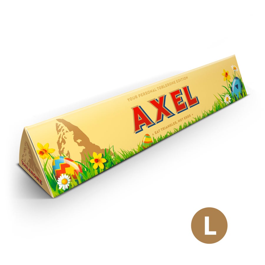 Personlig Toblerone sjokolade - Påske - Stor Personlig Toblerone sjokolade - Påske - Stor