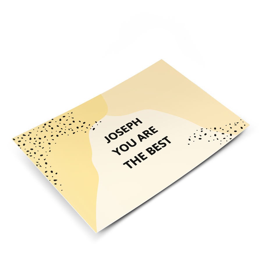 Pocztwka - Dzikuj - Pozioma