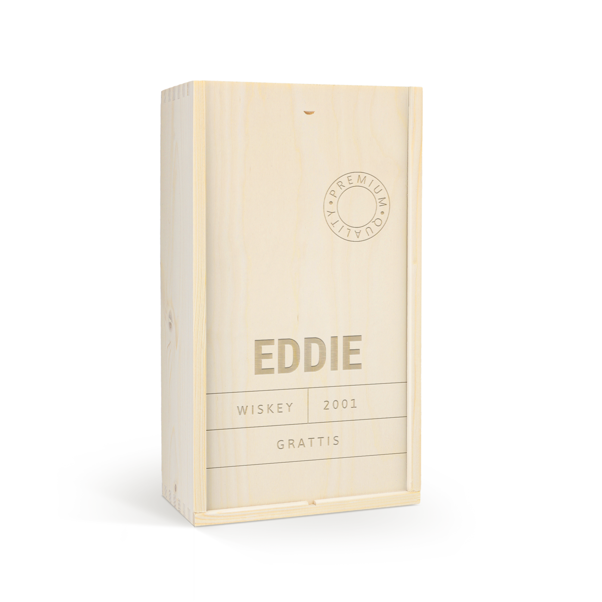 Jack Daniels Gentleman Jack Bourbon whisky i personlig träväska