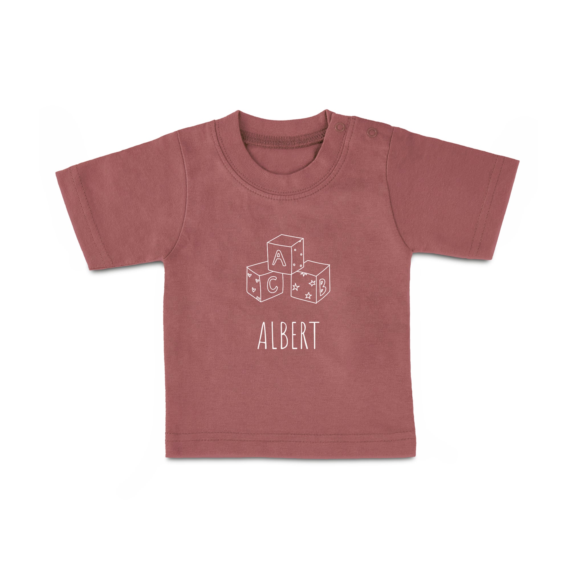 Baby T-Shirt - Printed - Short Sleeves - Pink - 74/80
