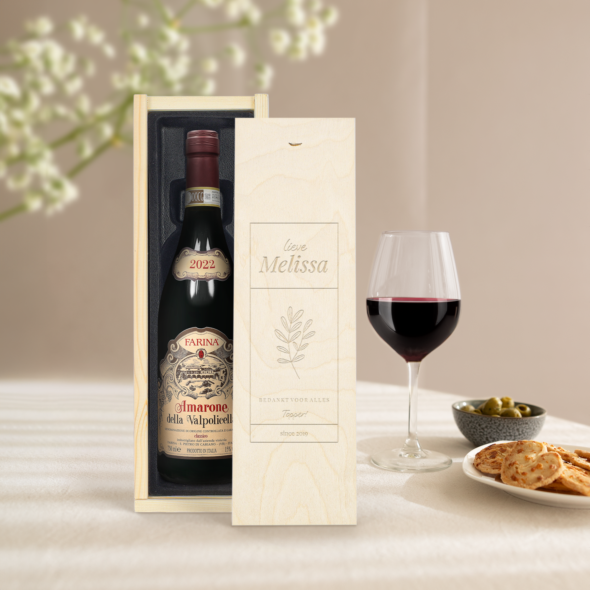 Wijn Farina Amarone Valpolicella personaliseren