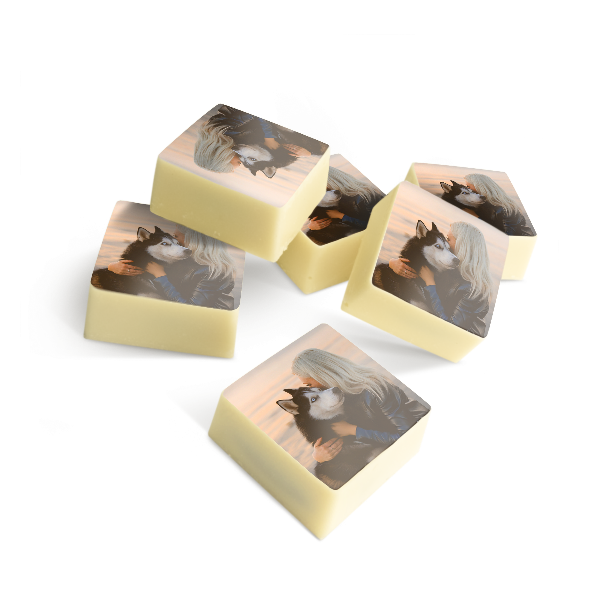 Chocolade bonbons met foto