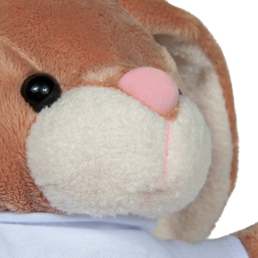 Doudou lapin personnalisé