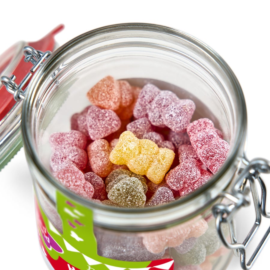 Personalised candy jar - Sour gummy bears