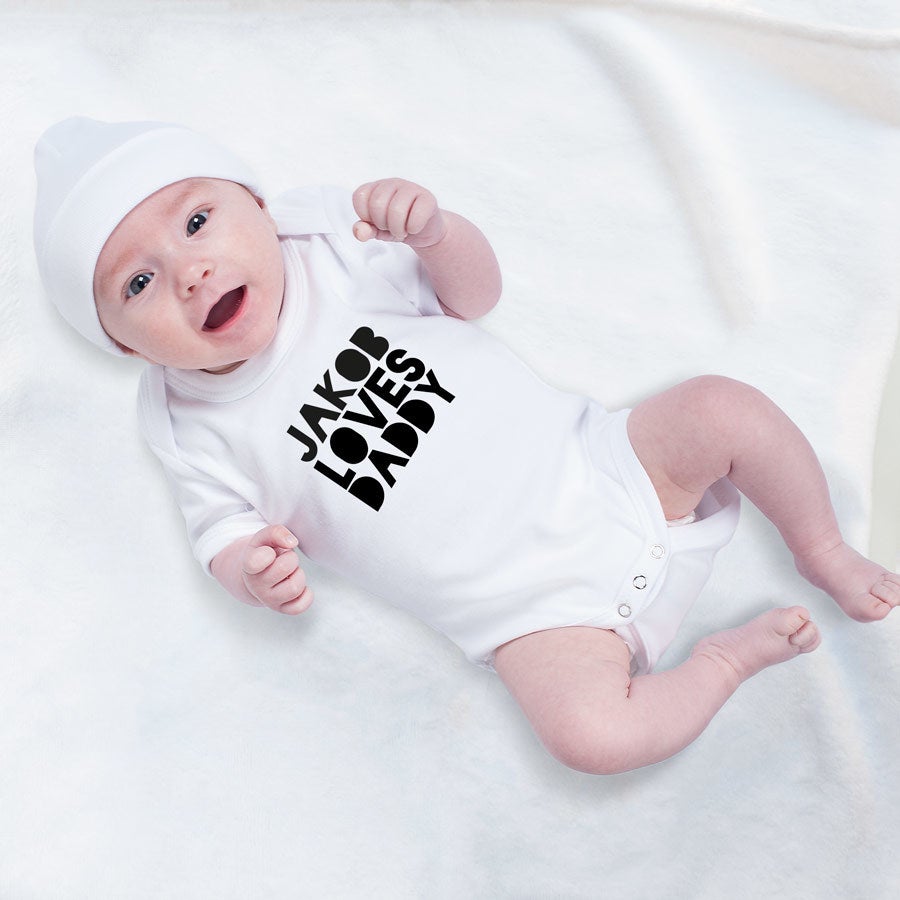 Baby Body bedrucken zum ersten Vatertag 50 56  - Onlineshop YourSurprise