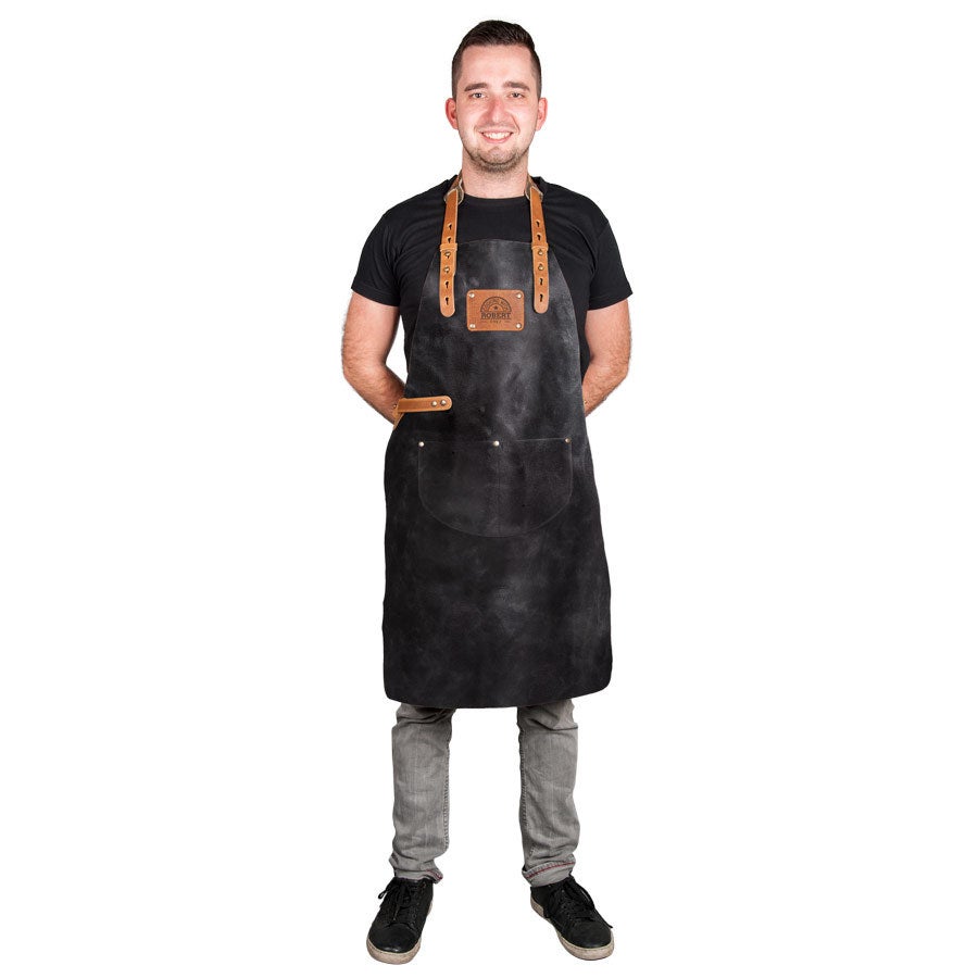 Leather apron with name