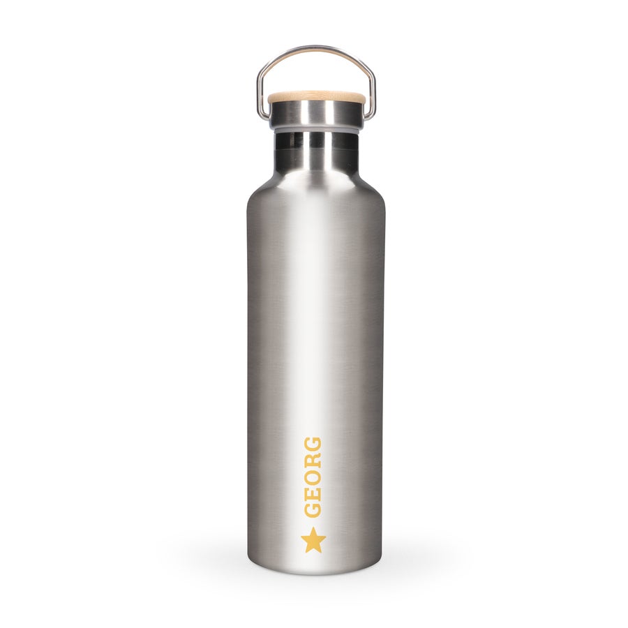 Bambus Trinkflasche mit Foto Bambus Trinkflasche mit Foto
