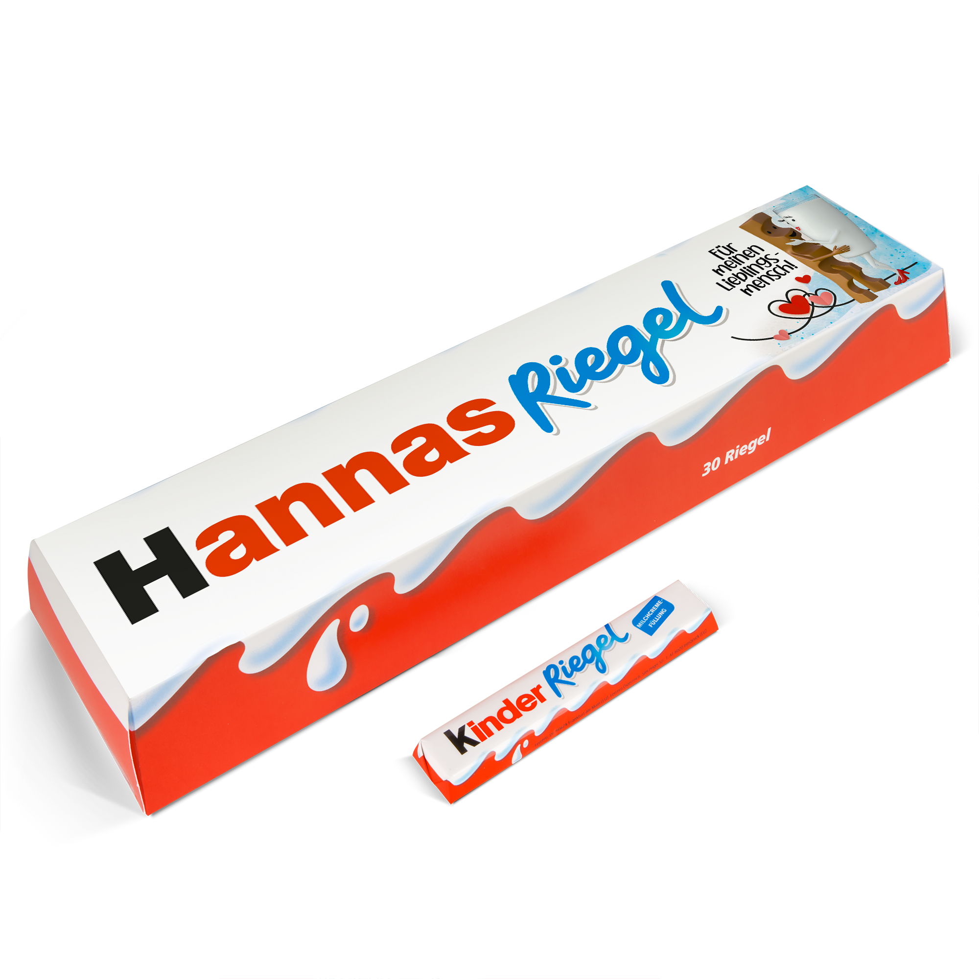 Personalisierte XXL-kinder Riegel