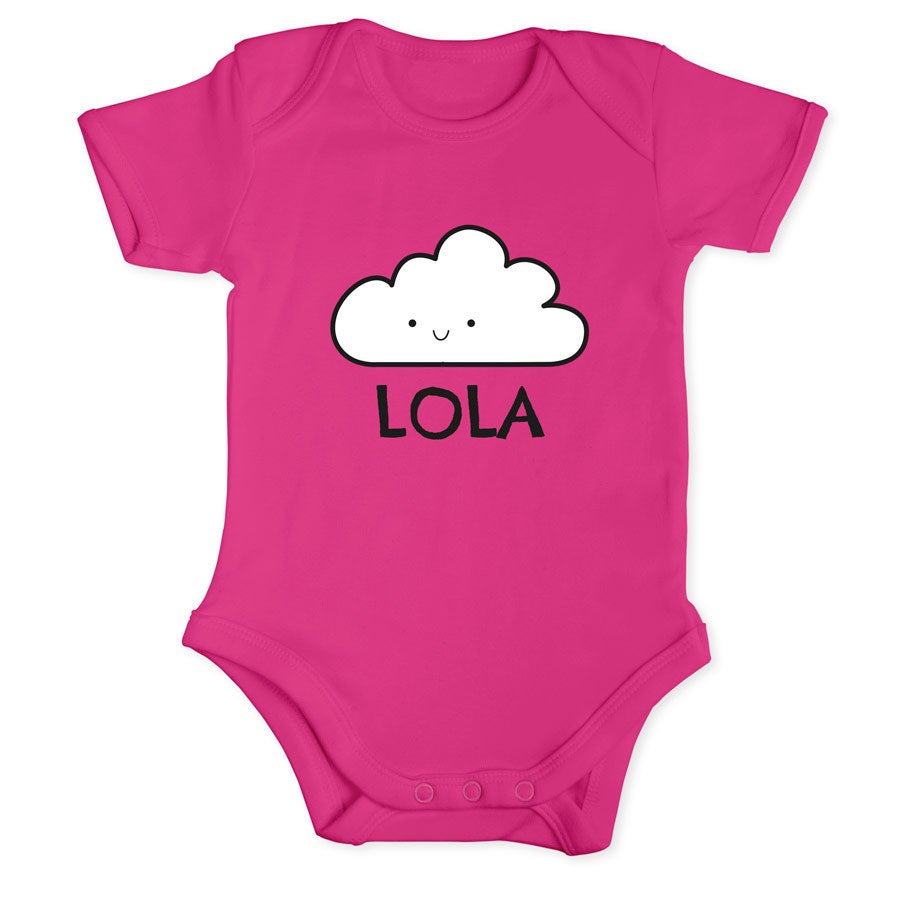 Body bébé - Manches courtes - Fuchsia -  62/68