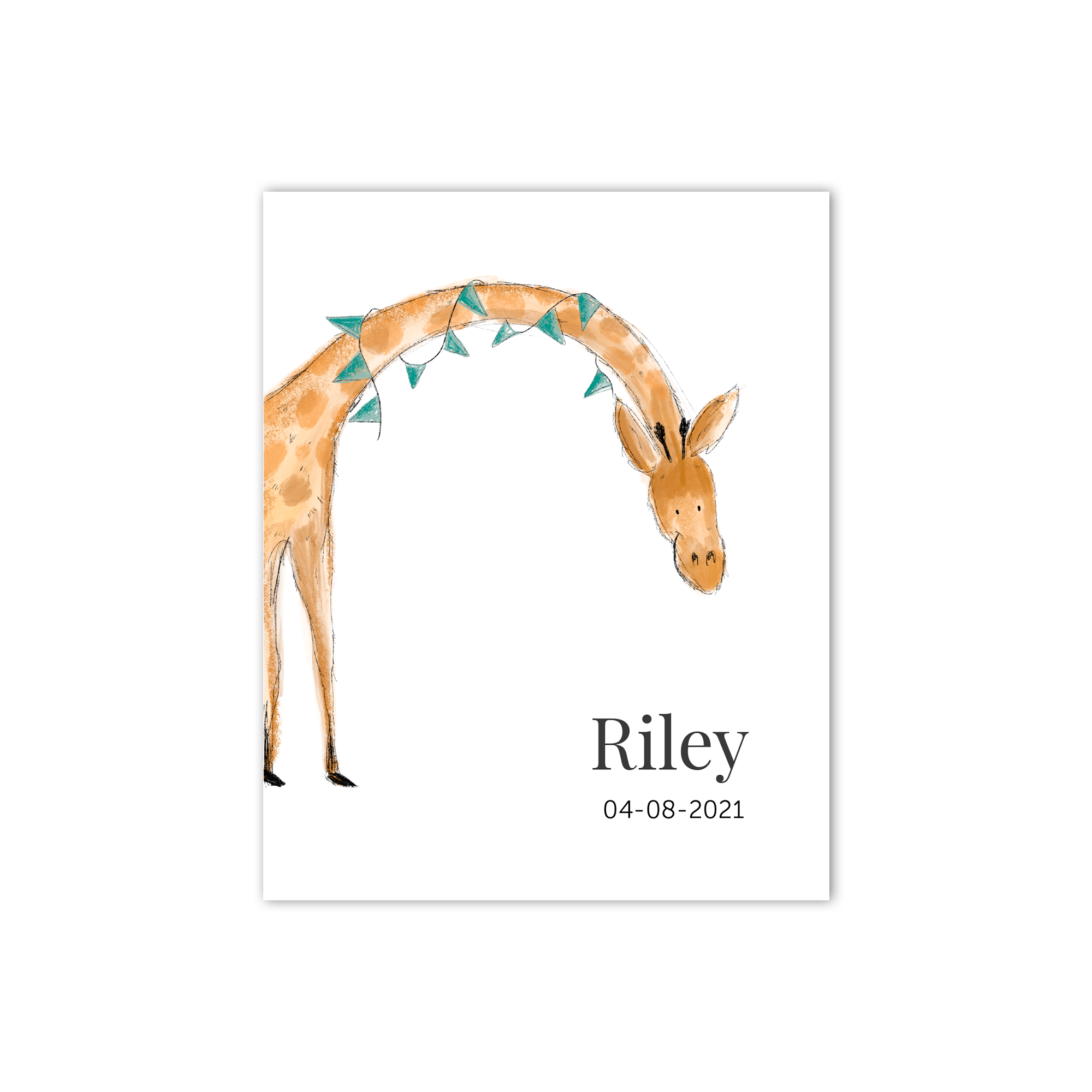 Personalised baby poster