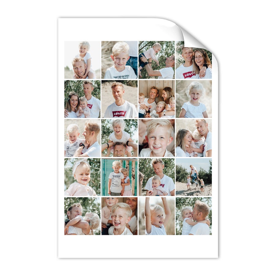Pappa og meg collage plakat Pappa og meg collage plakat