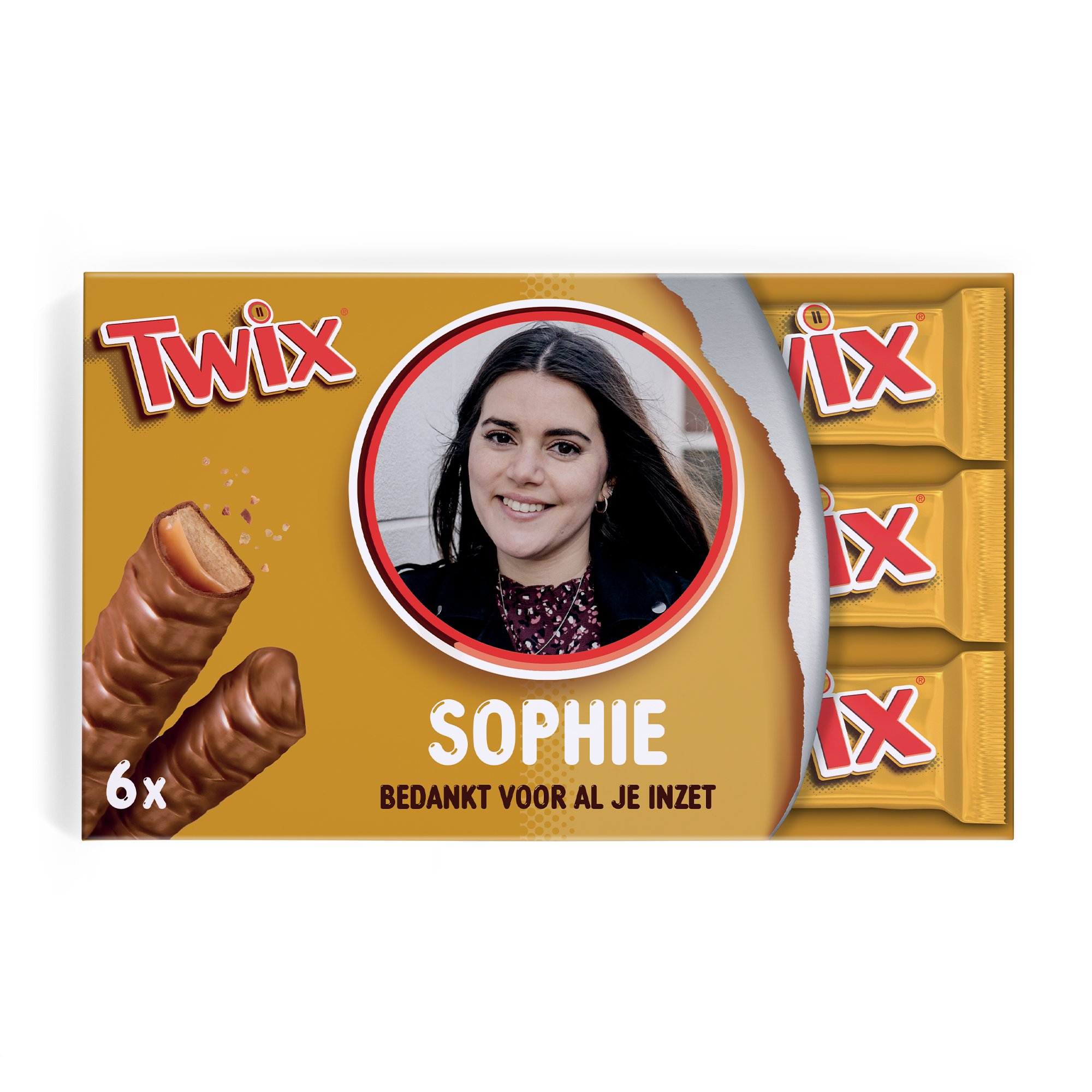 Mega Twix egyedi névvel és fotóval