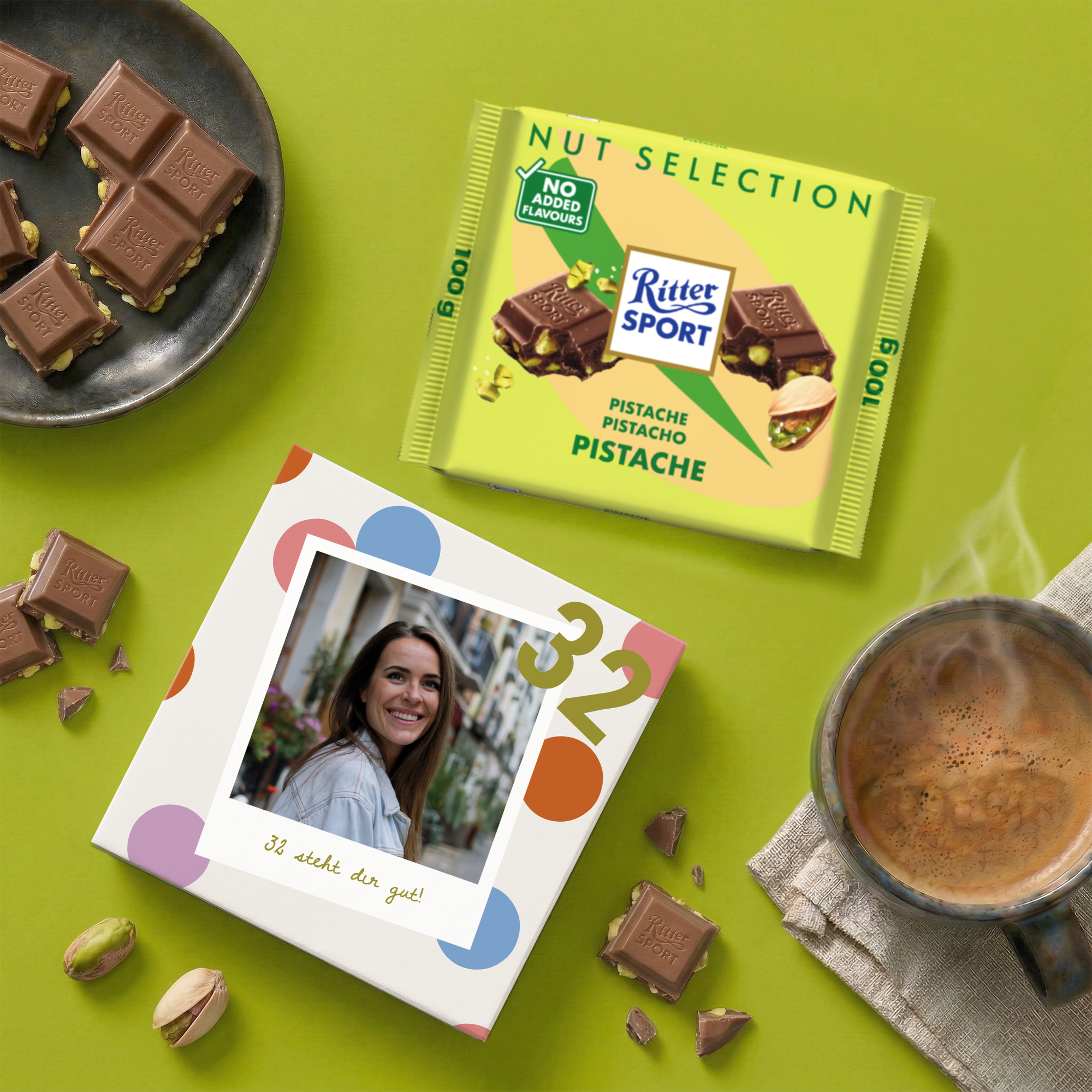 Personalisierte Ritter Sport Schokolade