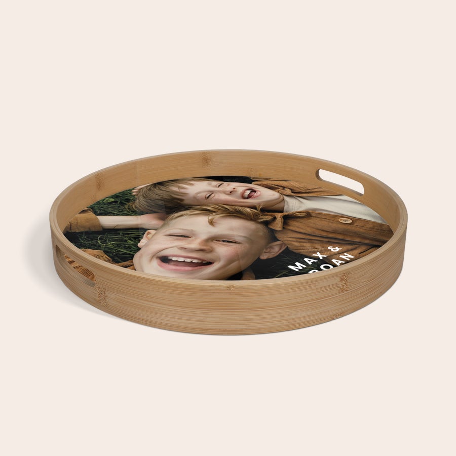 Personaliziran servirni pladenj - okrogel Personaliziran servirni pladenj - okrogel