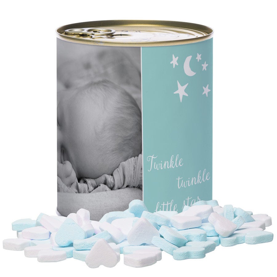 Tin of sweets – Baby Hearts - Boy