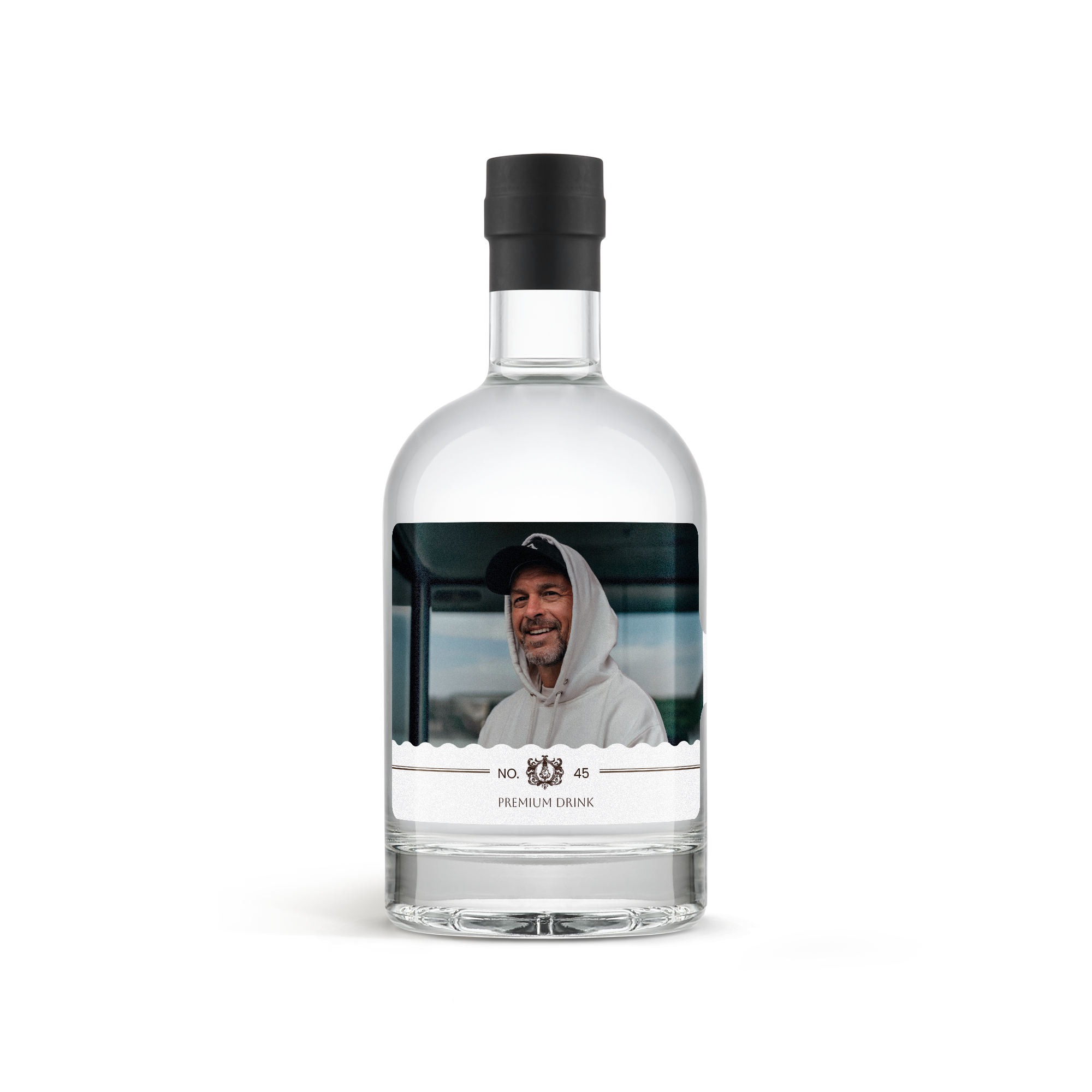 Gepersonaliseerde vodka fles
