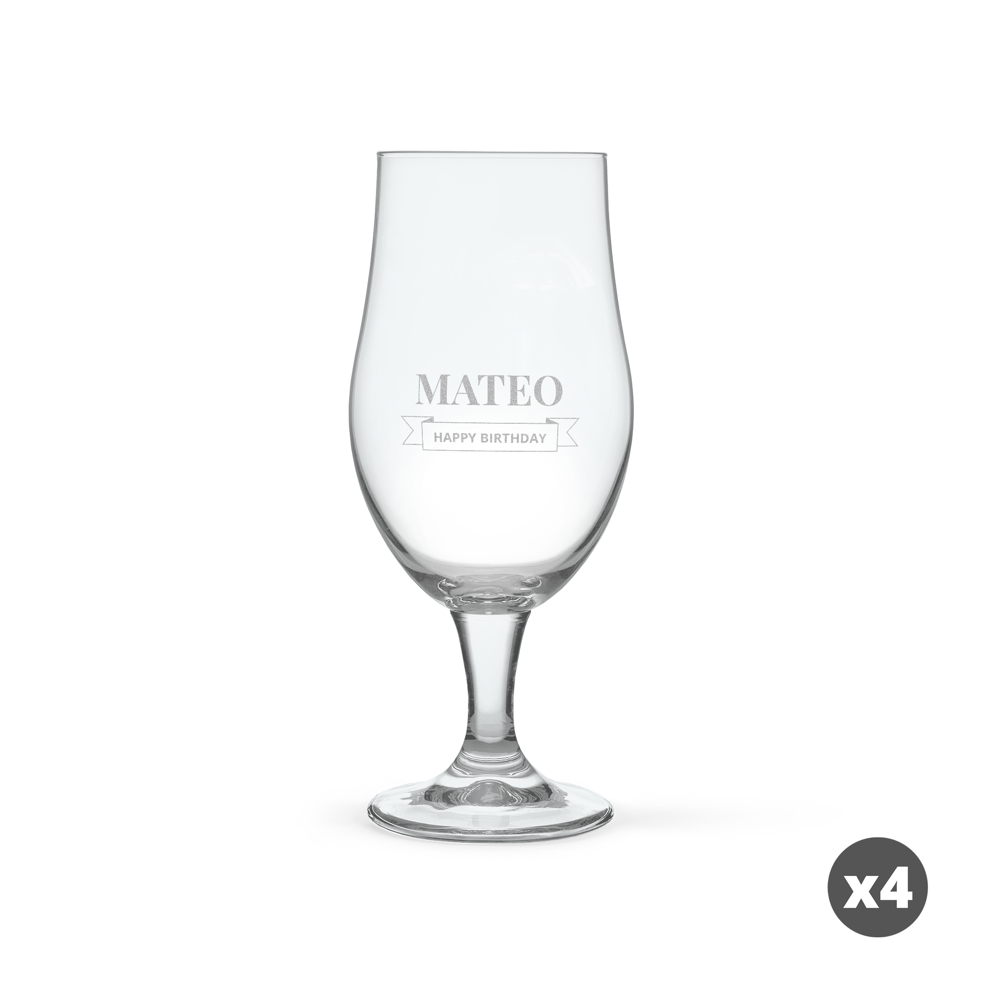 Kaiverrettu cocktail-lasi - Pina Colada - 4 kpl