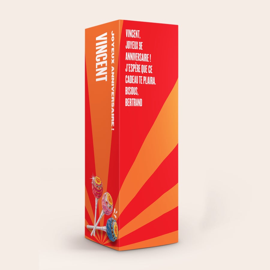 Coffret cadeau personnalisé Chupa Chups Coffret cadeau personnalisé Chupa Chups