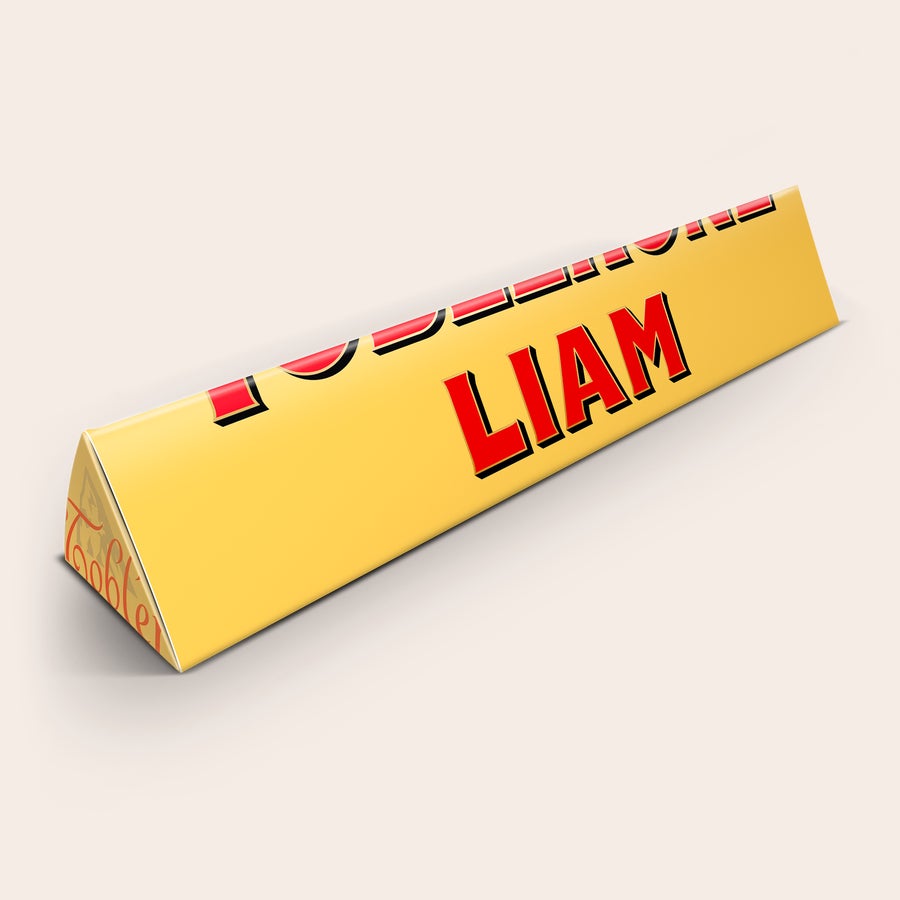 Personalizovaná Toblerone Personalizovaná Toblerone čokoláda s menom LIAM vytlačeným na žltom obale