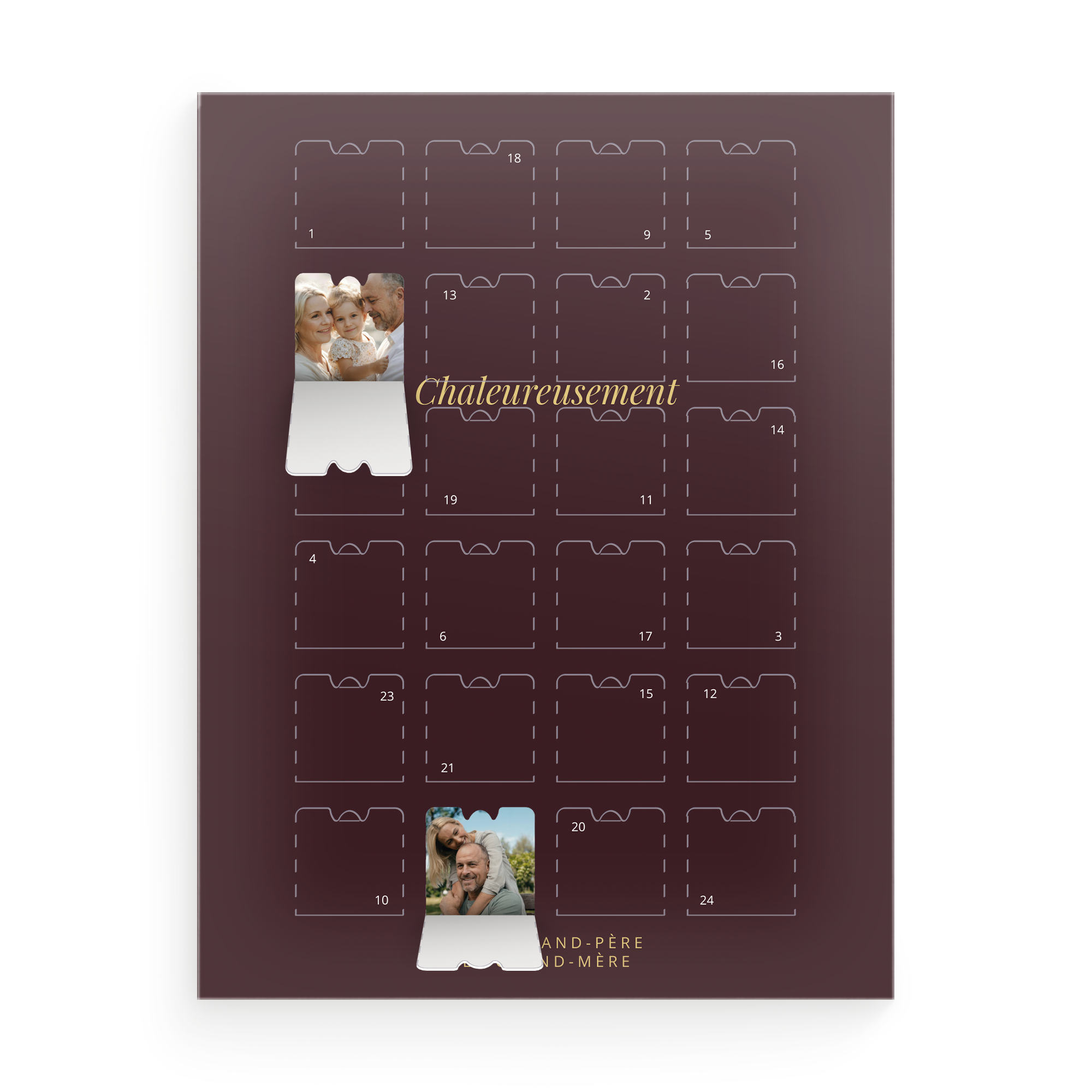 Calendrier de l'Avent personnalisé - Photo - M