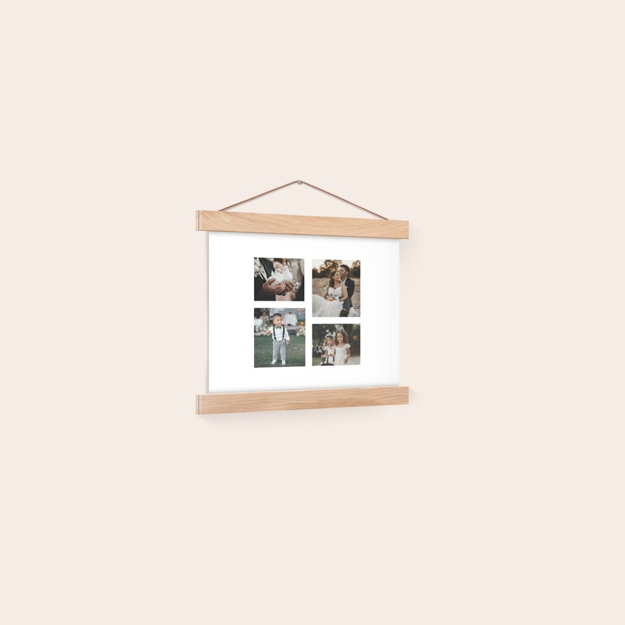 Personalised poster with hanger Personalised poster with hanger