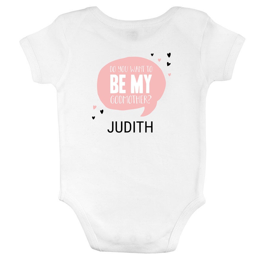 Haluatko olla minun kummisetäni - onesie - Valkoinen - 50/56