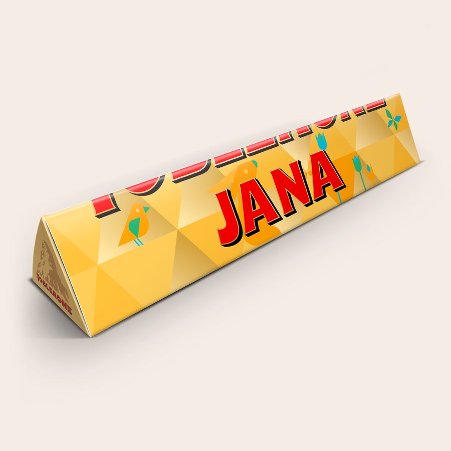 Toblerone mit Namen Toblerone mit Namen