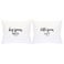 Personalised pillowcase set - Love - White - 60 x 50 cm