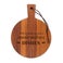 Wooden cheese board - Teak - Round (S)