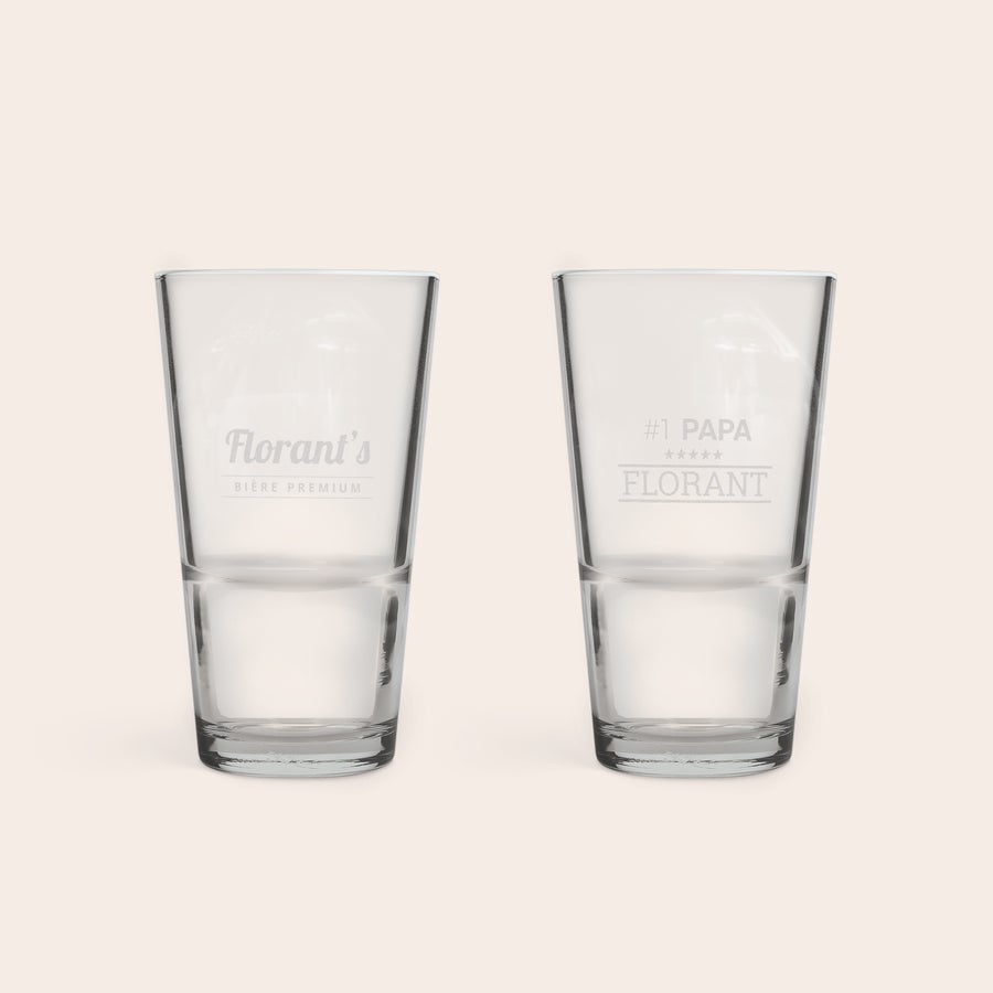 Verre à bière personnalisé 33cl - Demi-pinte Verre à bière personnalisé 33cl - Demi-pinte