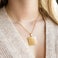 Ketting met vierkante hanger Ketting met vierkante hanger