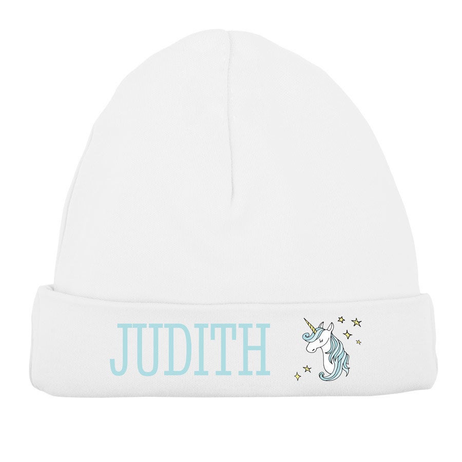 personalised newborn beanie