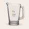 Engraved glass jug Engraved glass jug