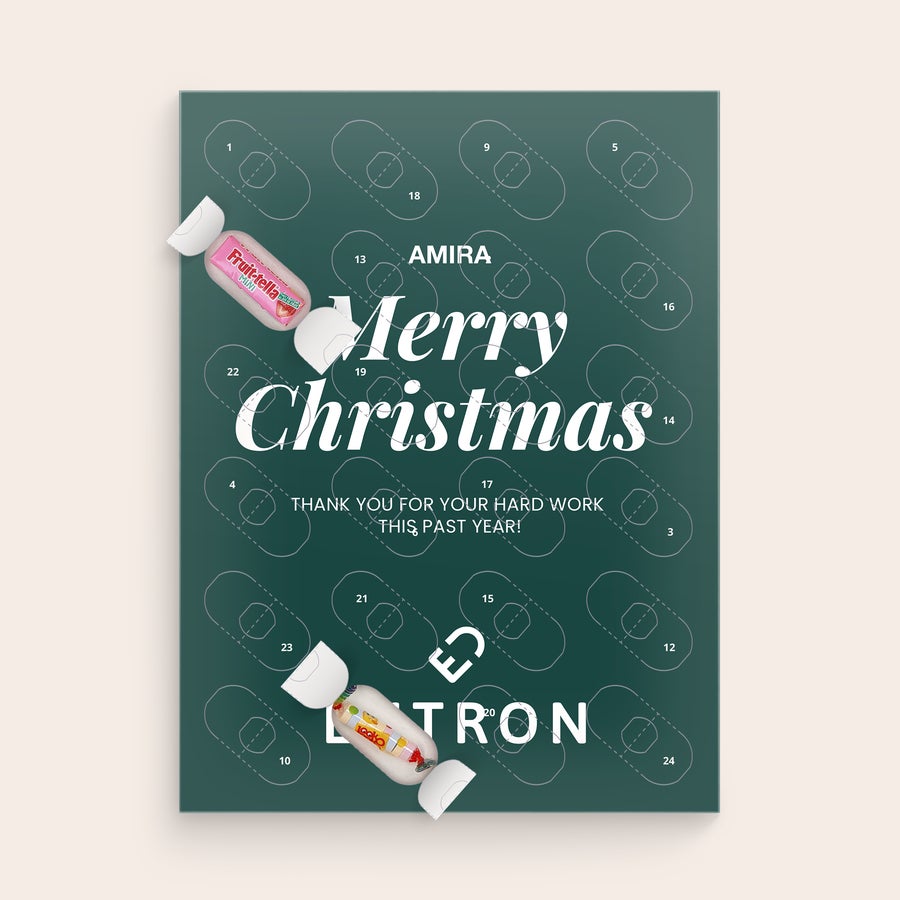 Personaliziran adventni koledar s sladkarijami Personaliziran adventni koledar s sladkarijami
