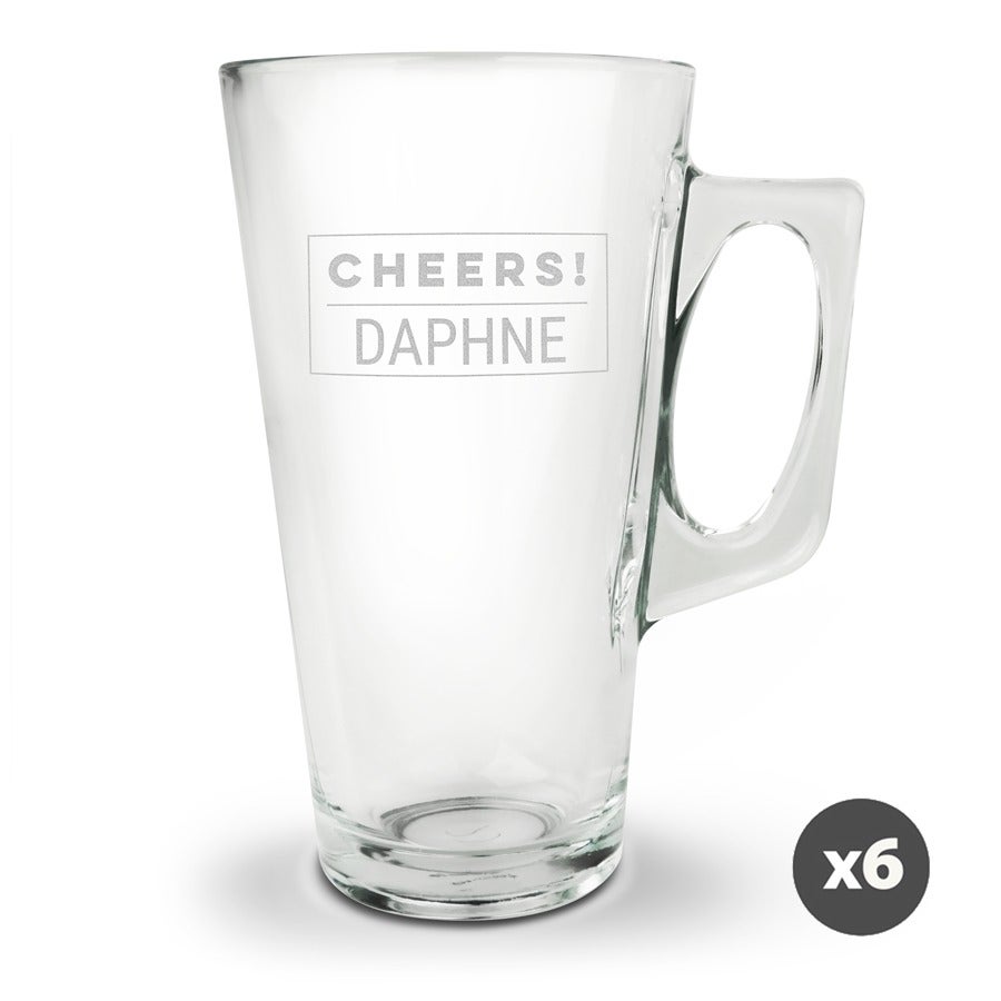 Latte macchiato glass