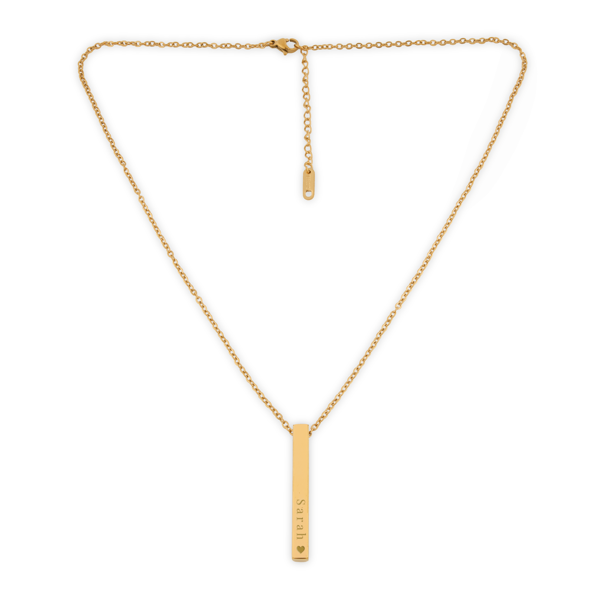 Halsband med namn - Guld