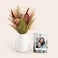 Trockenblumen mit personalisierter Karte Trockenblumen mit personalisierter Karte