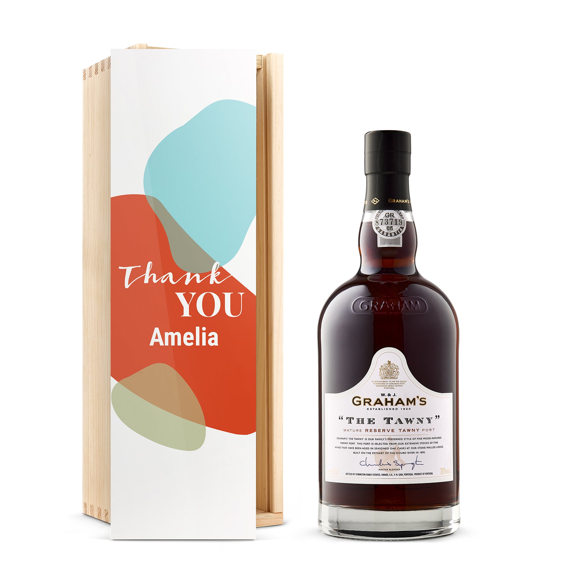 Port in personalised case - Graham's - The Tawny Reserve