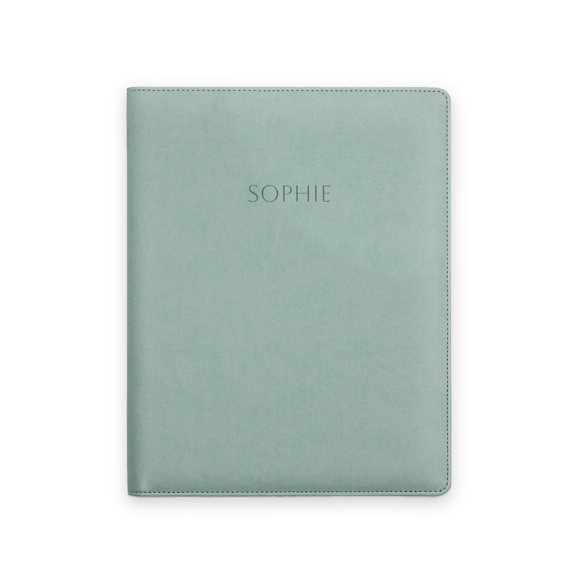 Tilpasset notisblokkholder i vegansk skinn