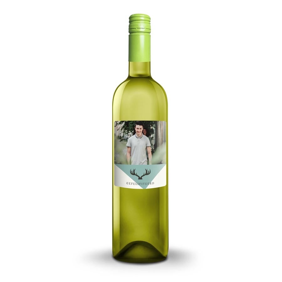 Wijn met bedrukt etiket - Oude Kaap - Wit