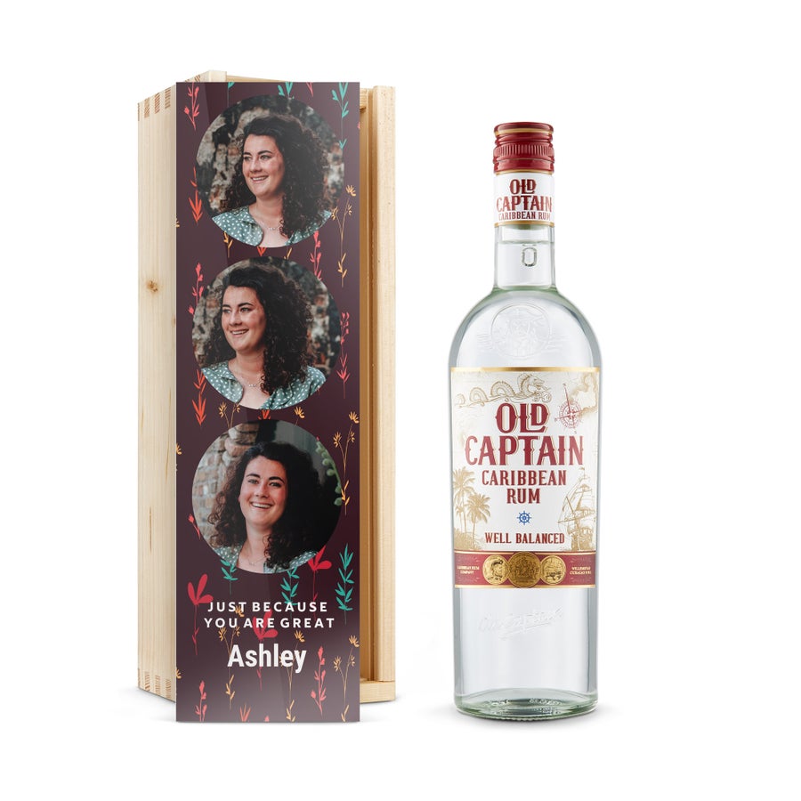 Personalised Rum Gift - Old Captain White