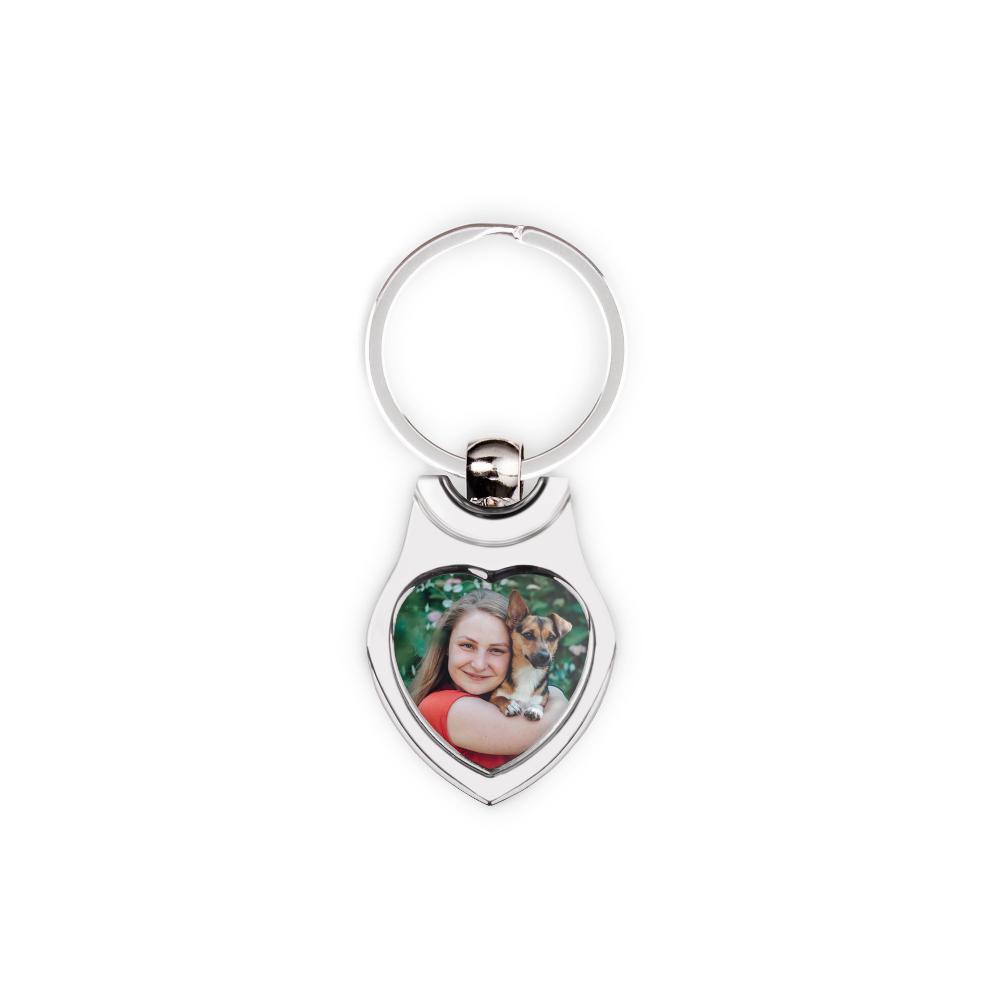 Schlüsselanhänger mit Foto Herz (Einseitig bedruckt)  - Onlineshop YourSurprise